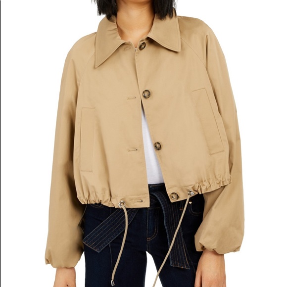 INC Drawstring Bomber Jacket - Picture 3 of 8